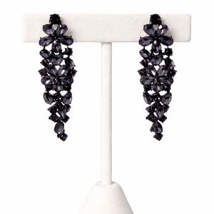 Sparkle Marquise Rhinestone Crystal dangle earrings NIB